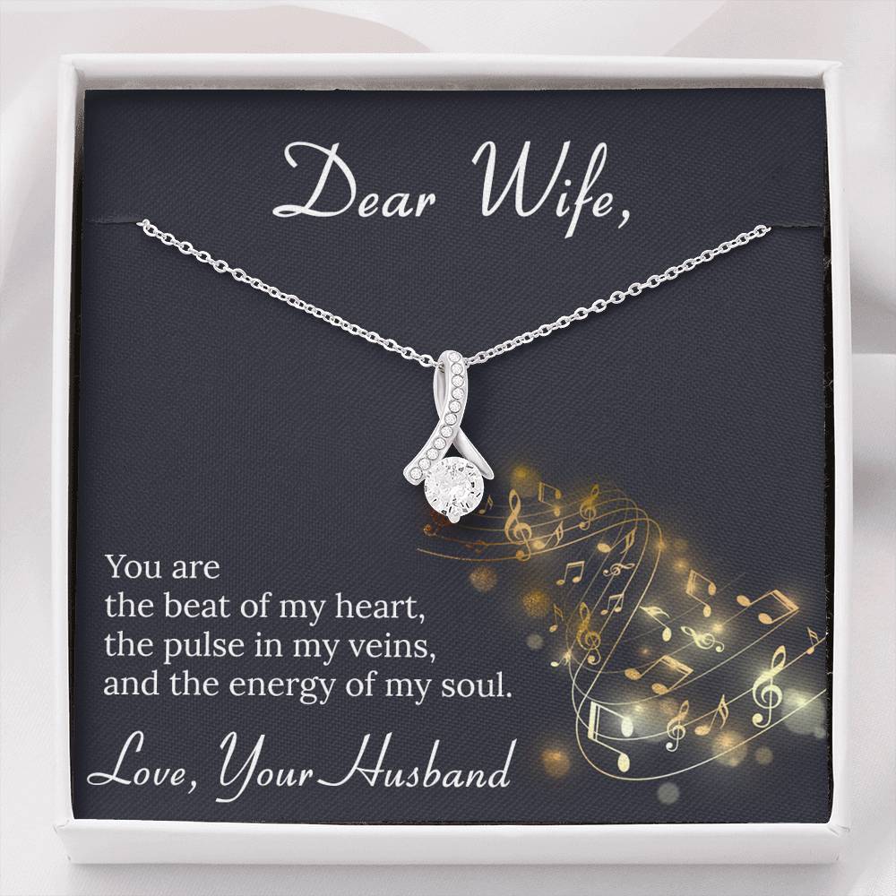 Dear Wife - Beat Of My Heart - Sparkling Radiance Necklace - Celeste Jewel