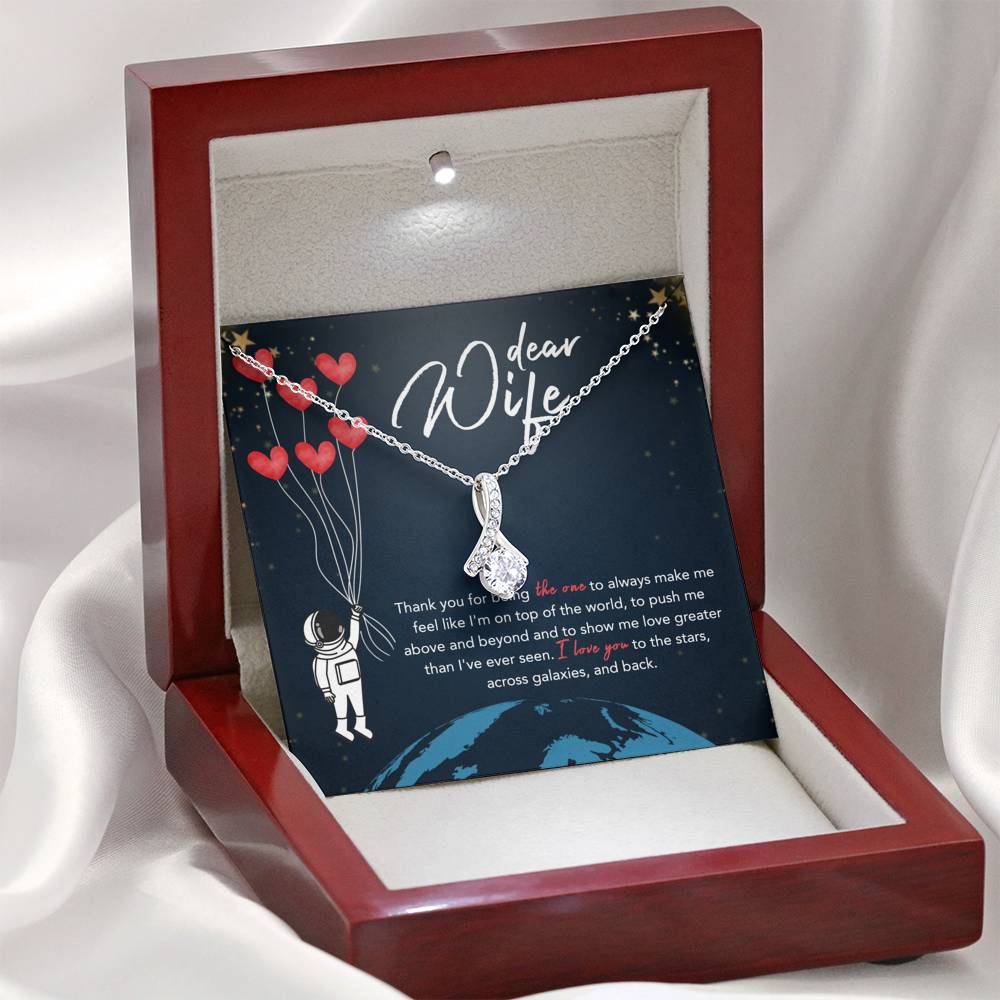 Dear Wife - Beyond The Stars - Sparkling Radiance Necklace Jewelry 