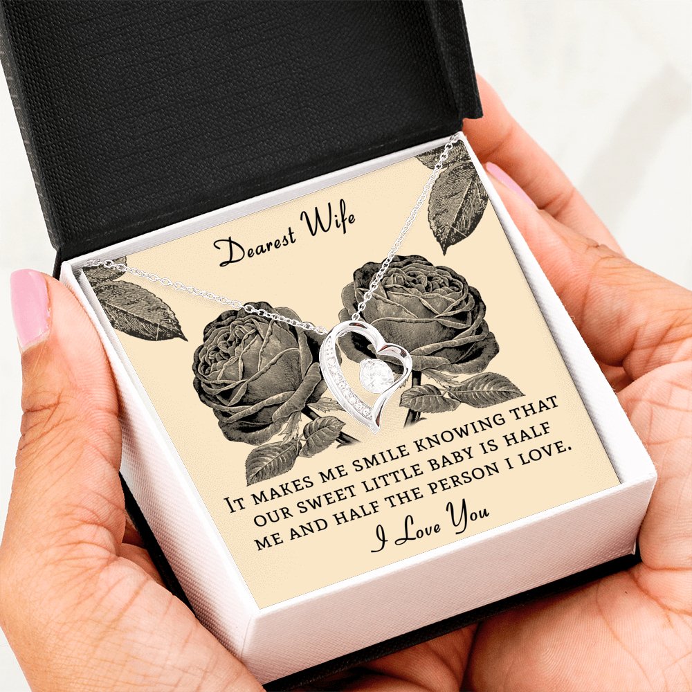 Dearest Wife - Gift For Pregnant Wife - Eternal Love Necklace - Celeste Jewel