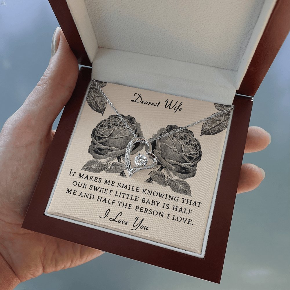 Dearest Wife - Gift For Pregnant Wife - Eternal Love Necklace - Celeste Jewel