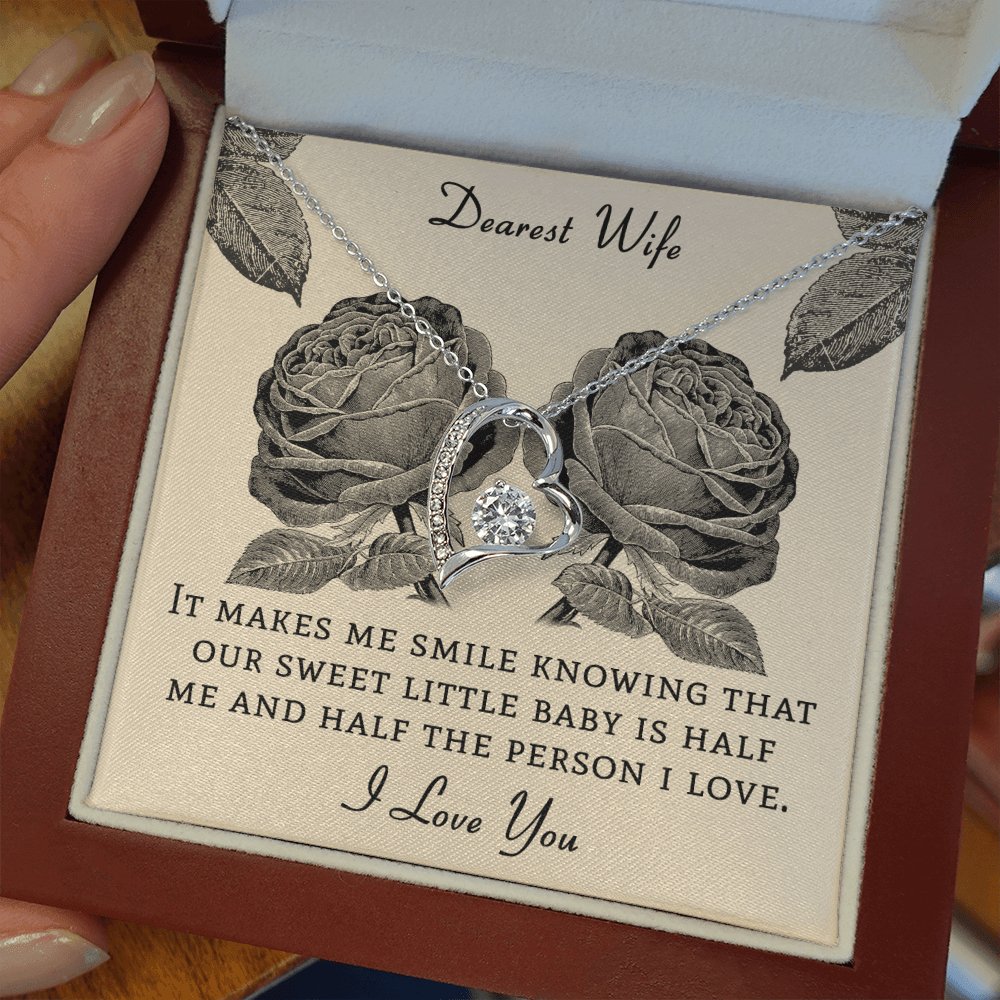 Dearest Wife - Gift For Pregnant Wife - Eternal Love Necklace - Celeste Jewel
