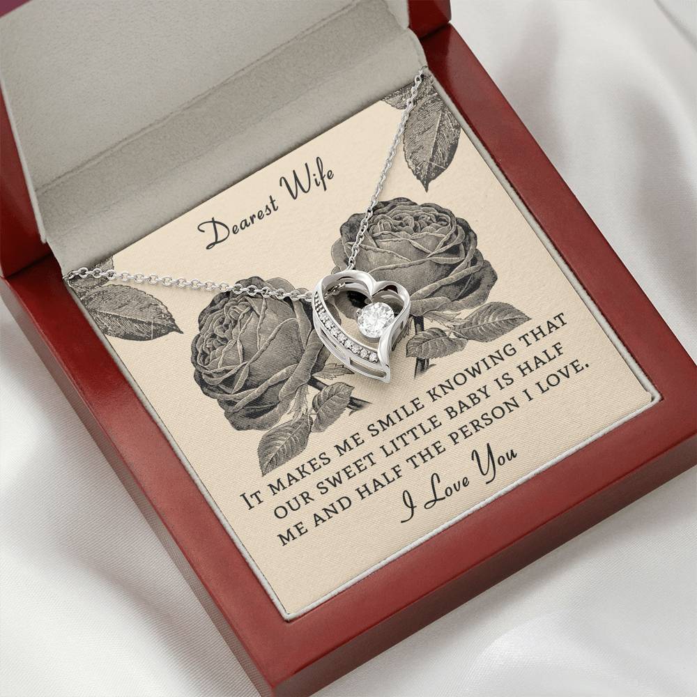 Dearest Wife - Gift For Pregnant Wife - Eternal Love Necklace - Celeste Jewel