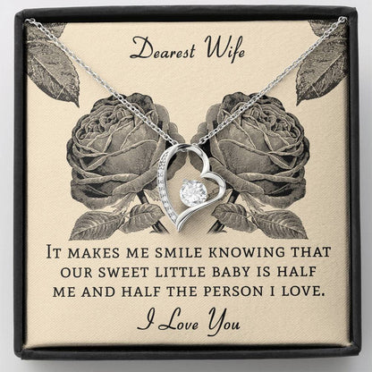 Dearest Wife - Gift For Pregnant Wife - Eternal Love Necklace - Celeste Jewel
