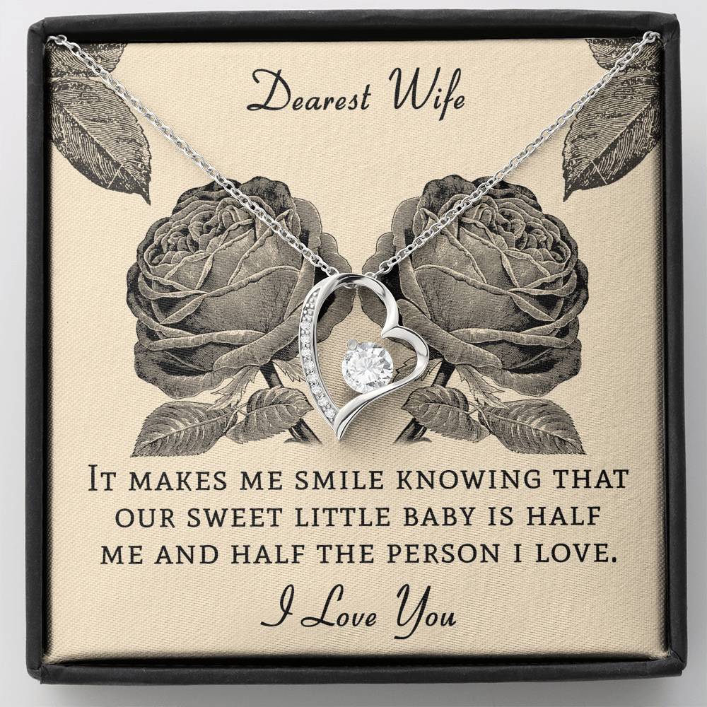 Dearest Wife - Gift For Pregnant Wife - Eternal Love Necklace - Celeste Jewel