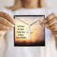 Faith Does Not Make Things Easy - Personalized Cross Necklace - Celeste Jewel