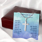 First Communion - Remember God’s Love - Cross Necklace - Celeste Jewel
