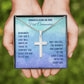 First Communion - Remember God’s Love - Cross Necklace - Celeste Jewel
