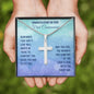 First Communion - Remember God’s Love - Cross Necklace - Celeste Jewel