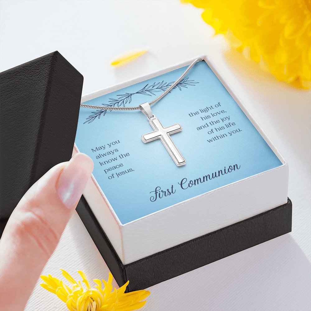 First Communion - The Peace Of Jesus - Cross Necklace - Celeste Jewel