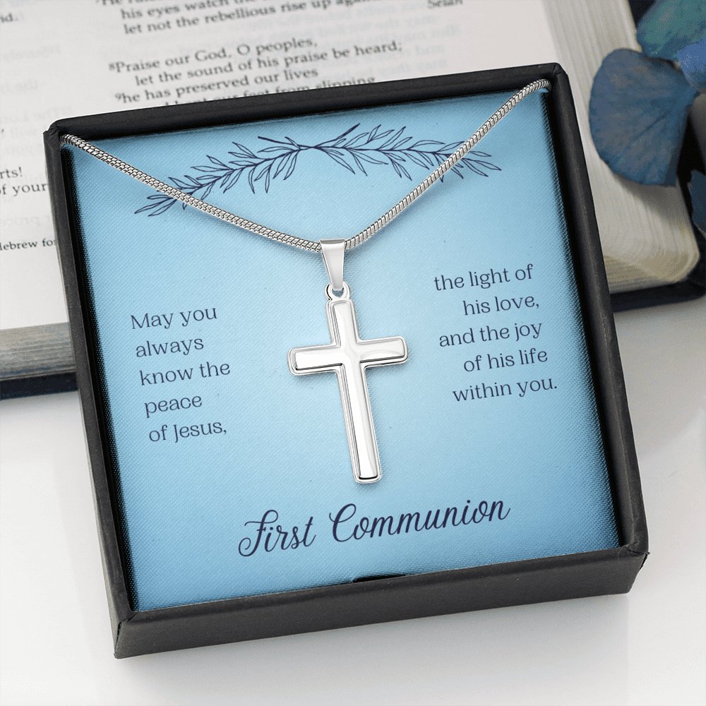 First Communion - The Peace Of Jesus - Cross Necklace - Celeste Jewel
