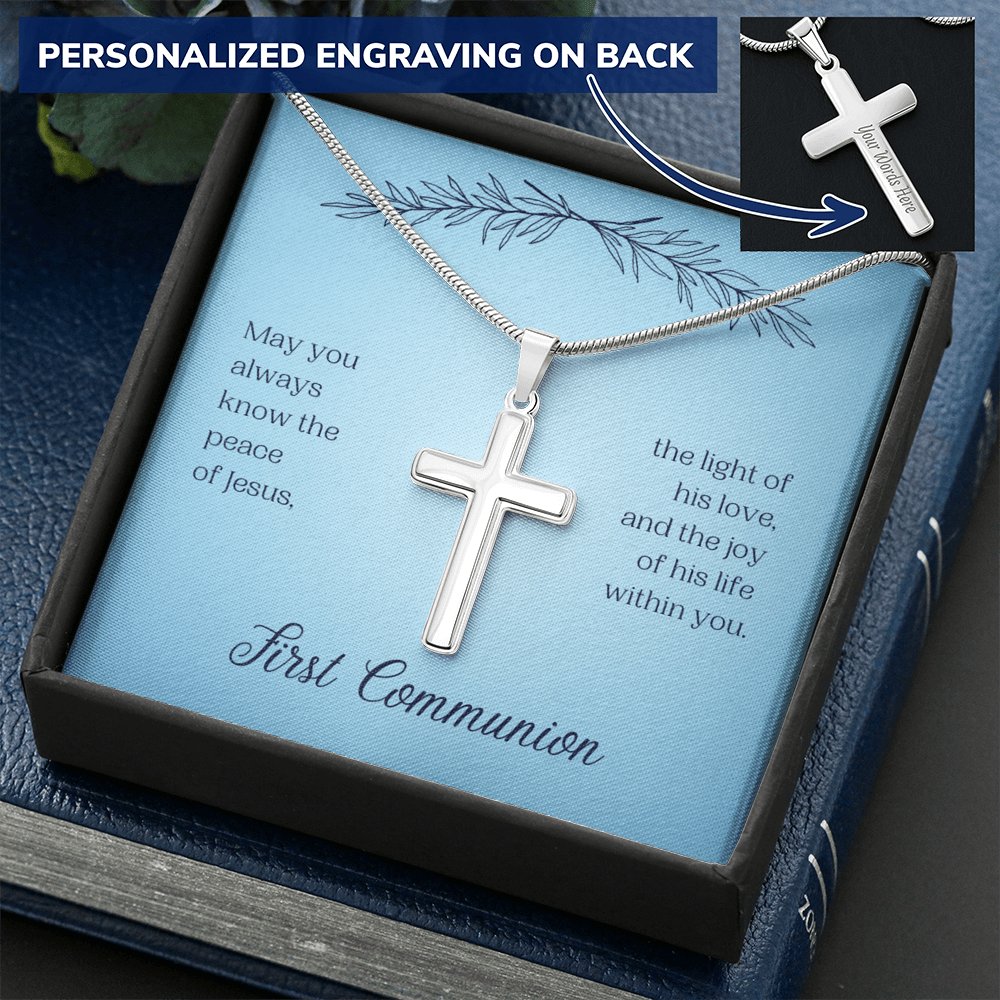 First Communion - The Peace Of Jesus - Cross Necklace - Celeste Jewel