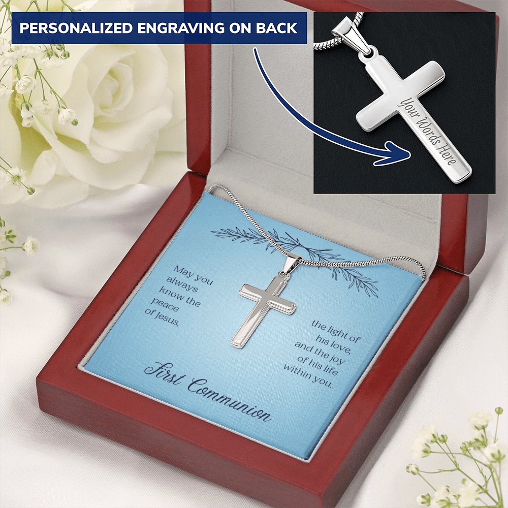 First Communion - The Peace Of Jesus - Cross Necklace - Celeste Jewel