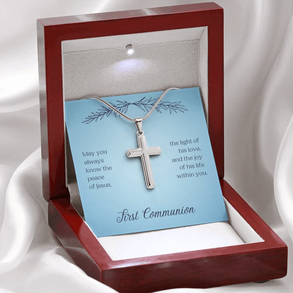First Communion - The Peace Of Jesus - Cross Necklace - Celeste Jewel