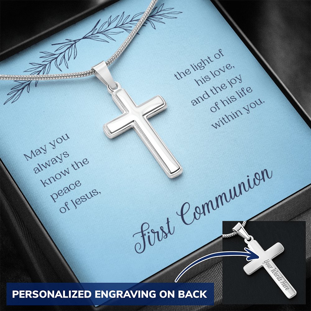 First Communion - The Peace Of Jesus - Cross Necklace - Celeste Jewel