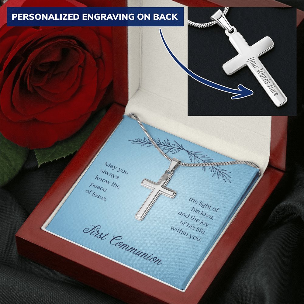 First Communion - The Peace Of Jesus - Cross Necklace - Celeste Jewel