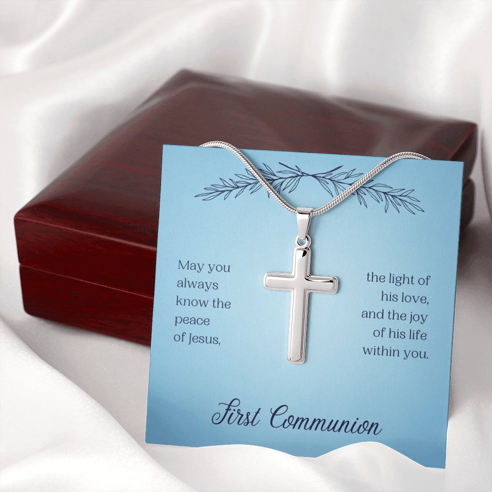 First Communion - The Peace Of Jesus - Cross Necklace - Celeste Jewel