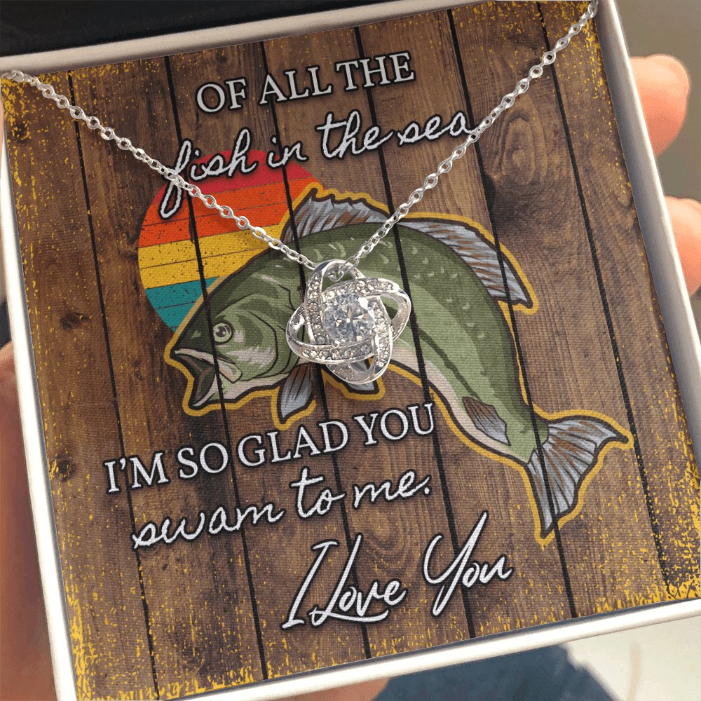 Fishing Gift For Loved One - Love Knot Necklace - Celeste Jewel
