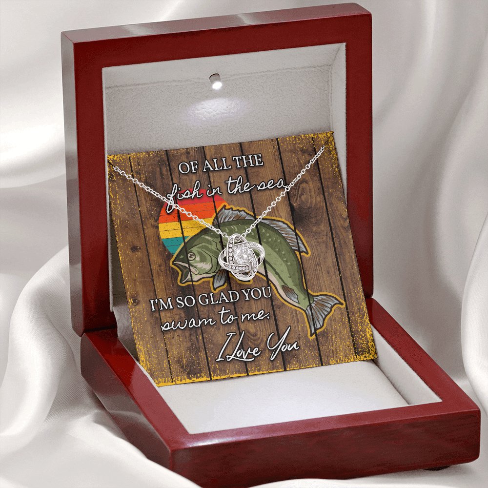 Fishing Gift For Loved One - Love Knot Necklace - Celeste Jewel