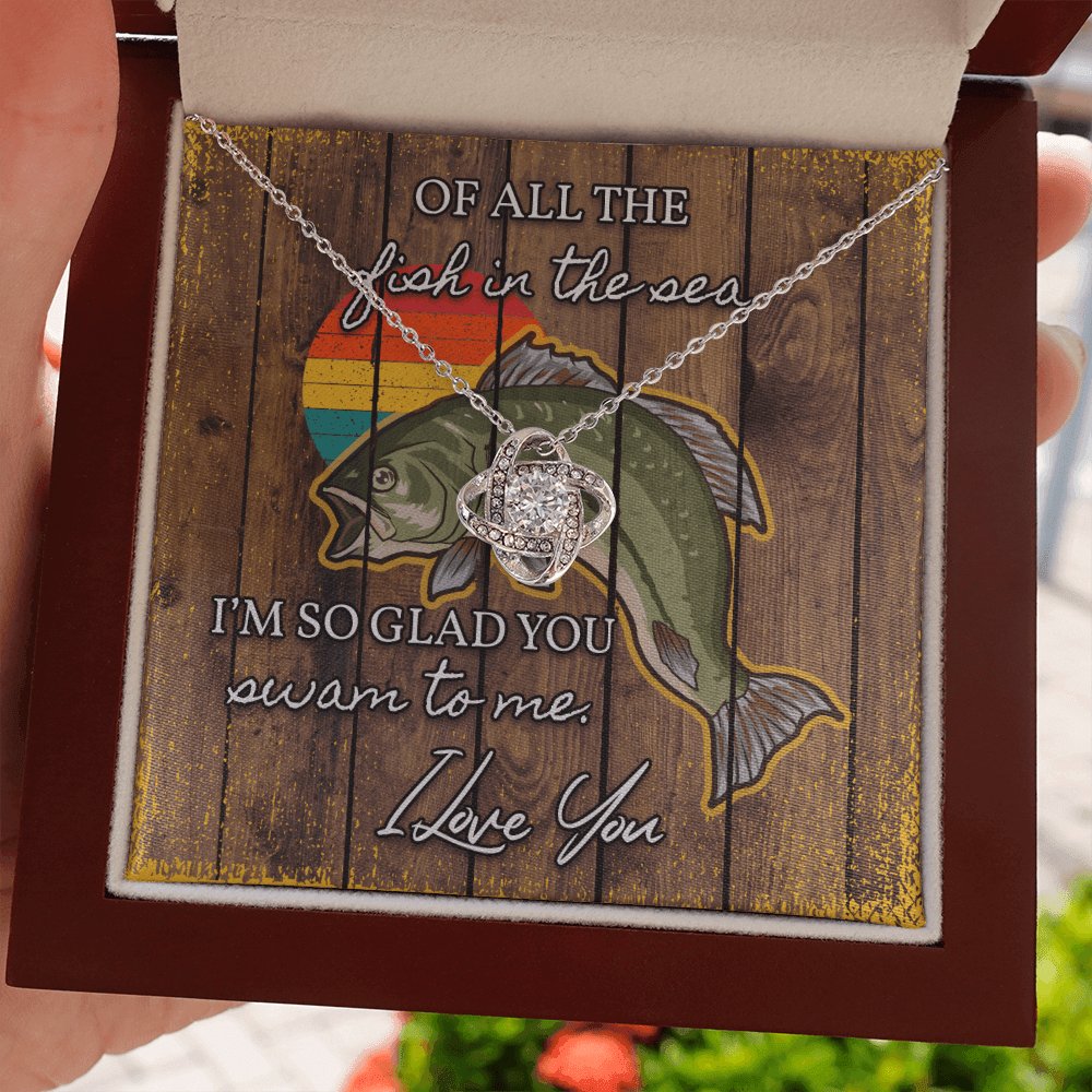 Fishing Gift For Loved One - Love Knot Necklace - Celeste Jewel