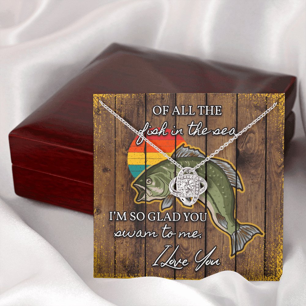 Fishing Gift For Loved One - Love Knot Necklace - Celeste Jewel