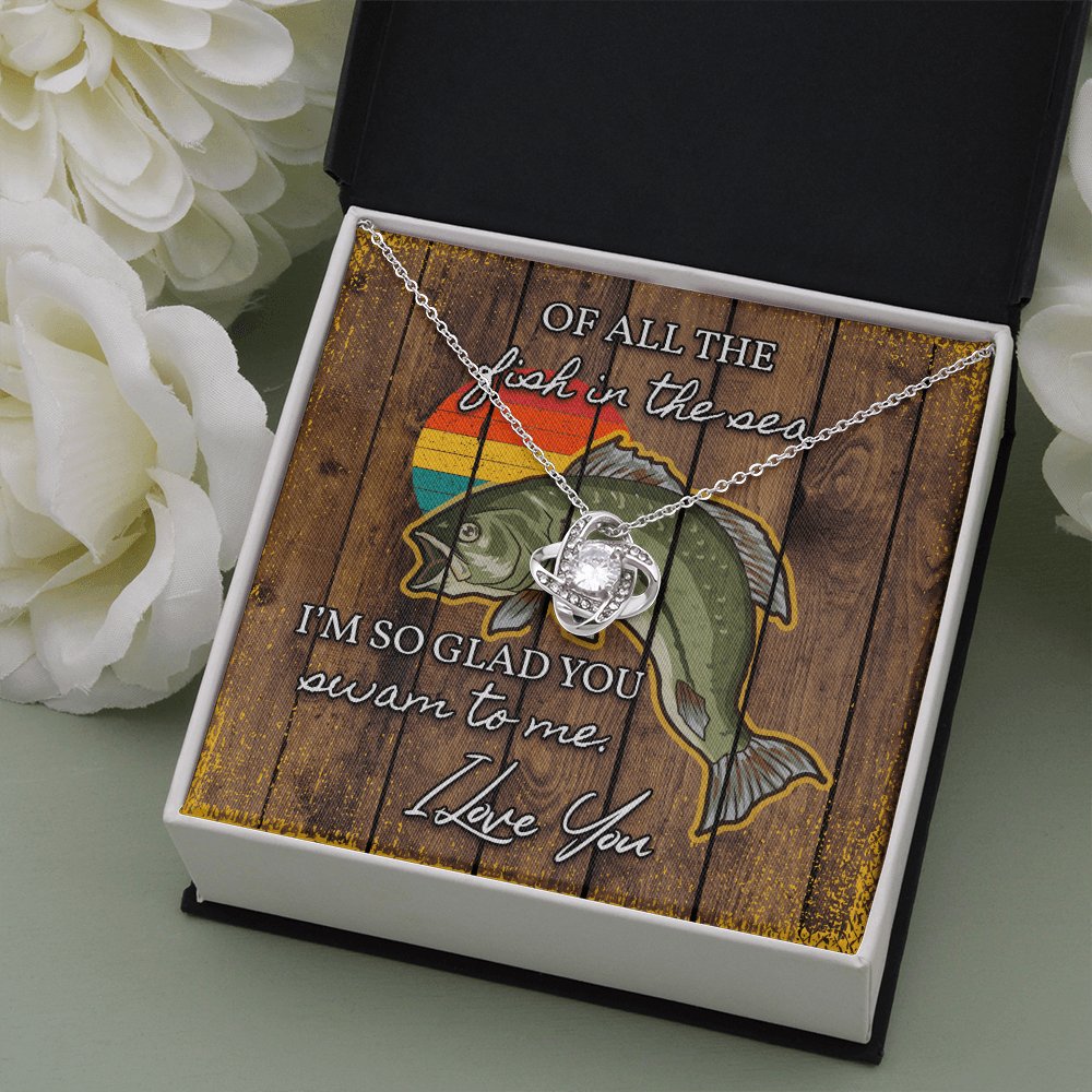 Fishing Gift For Loved One - Love Knot Necklace - Celeste Jewel