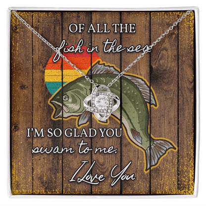 Fishing Gift For Loved One - Love Knot Necklace - Celeste Jewel