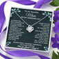 From Son To Mom On Wedding Day - Love Knot Necklace - Celeste Jewel