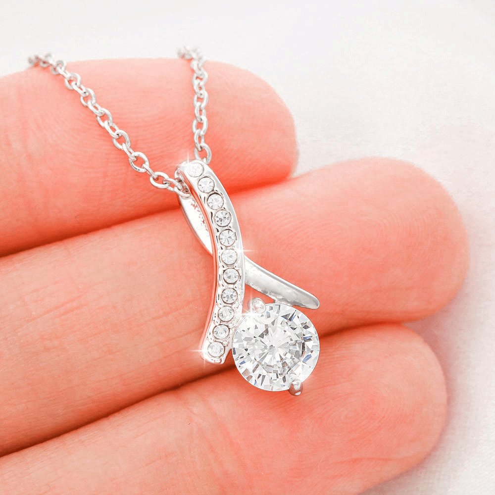 From Son To Mom On Wedding Day - Sparkling Radiance Necklace - Celeste Jewel