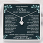 From Son To Mom On Wedding Day - Sparkling Radiance Necklace - Celeste Jewel