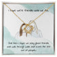 Gag Gift For Your Friend/Sister - Friends Until We Die - Love Knot Necklace - Celeste Jewel