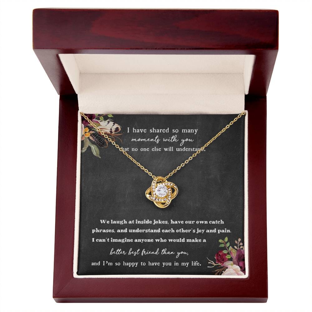 Gift For Best Friend - Moments With You - Love Knot Necklace - Celeste Jewel