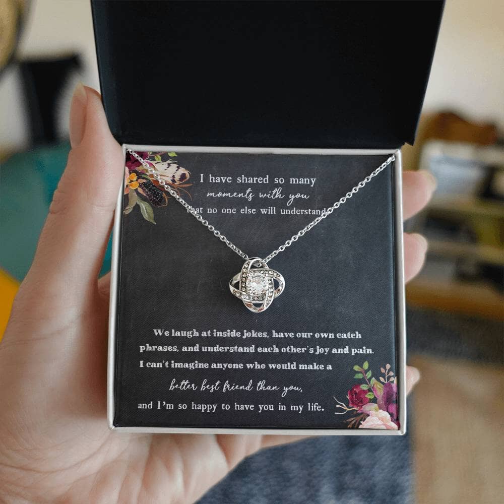 Gift For Best Friend - Moments With You - Love Knot Necklace - Celeste Jewel