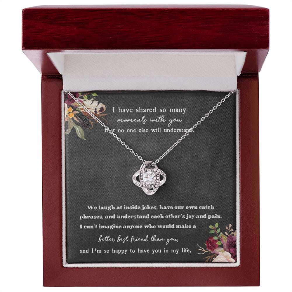 Gift For Best Friend - Moments With You - Love Knot Necklace - Celeste Jewel