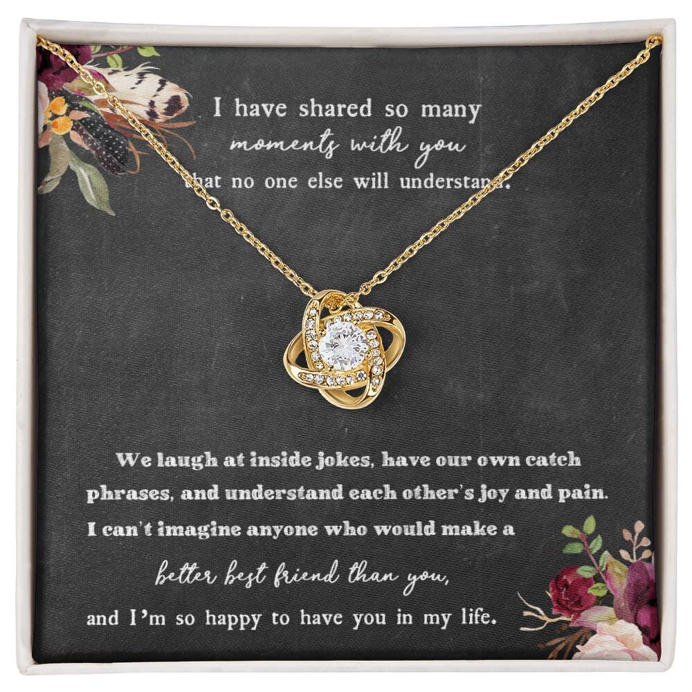 Gift For Best Friend - Moments With You - Love Knot Necklace - Celeste Jewel