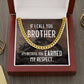 Gift For Biker - If I Call You My Biker - Cuban Link Chain Necklace - Celeste Jewel