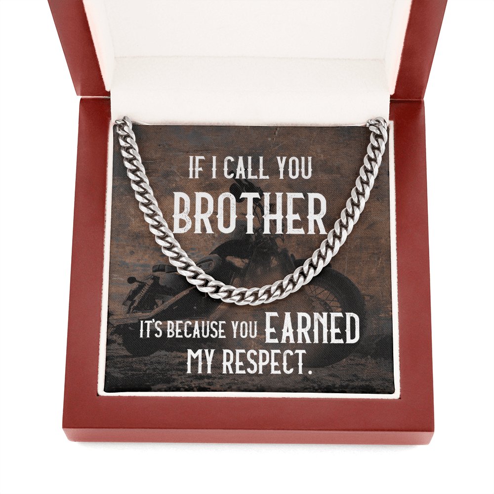 Gift For Biker - If I Call You My Biker - Cuban Link Chain Necklace - Celeste Jewel