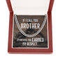 Gift For Biker - If I Call You My Biker - Cuban Link Chain Necklace - Celeste Jewel