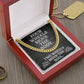 Gift For Biker - Move The Soul - Cuban Link Chain Necklace - Celeste Jewel
