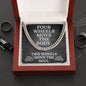 Gift For Biker - Move The Soul - Cuban Link Chain Necklace - Celeste Jewel