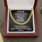 Gift For Biker - Move The Soul - Cuban Link Chain Necklace - Celeste Jewel