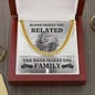 Gift For Biker - Road Makes You Family - Cuban Link Chain Necklace - Celeste Jewel