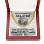 Gift For Biker - Road Makes You Family - Cuban Link Chain Necklace - Celeste Jewel