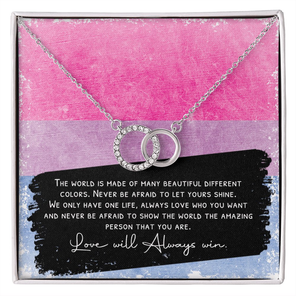 Gift For Bisexual - Love Will Always Win - Perfect Pair Necklace - Celeste Jewel