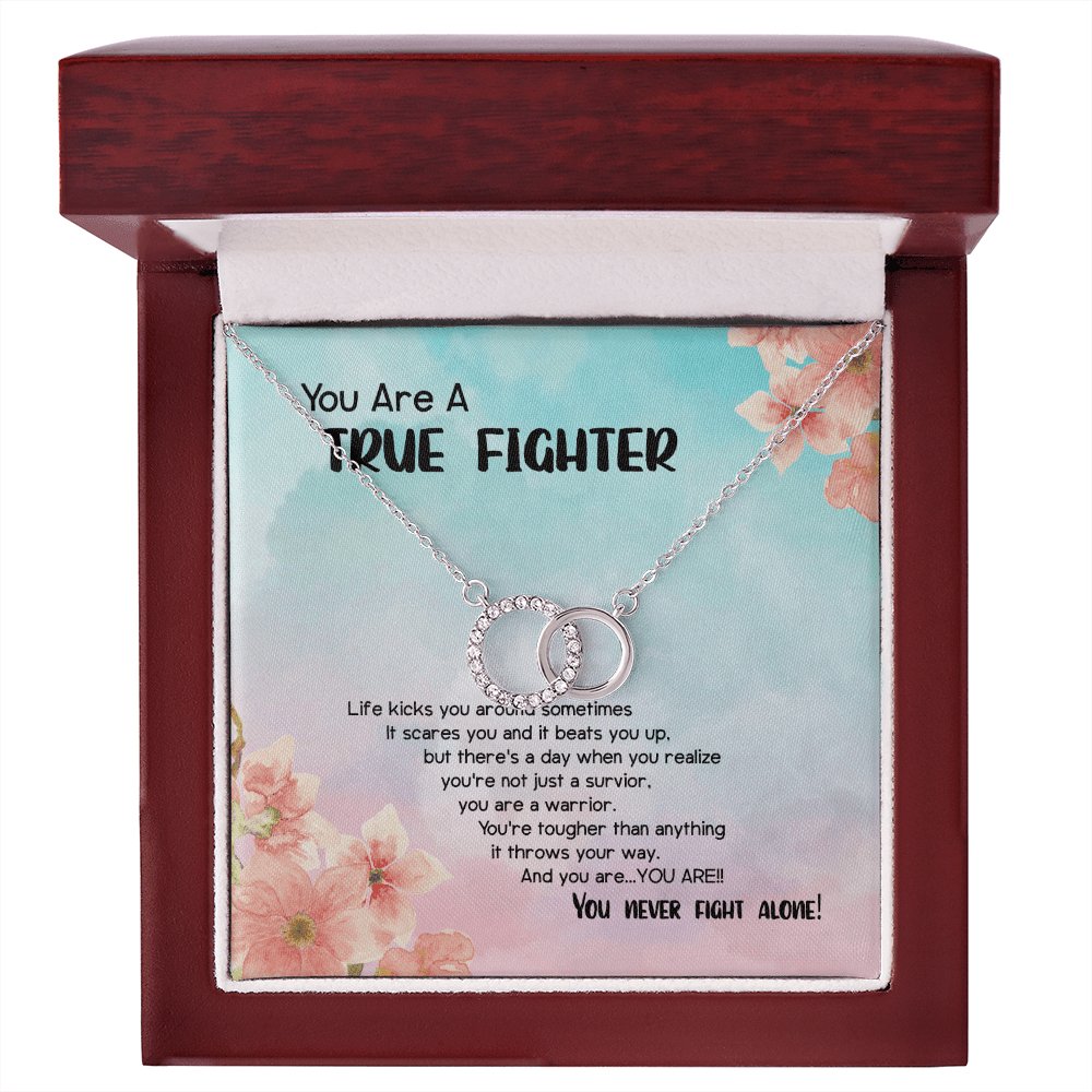 Gift For Cancer Patient/Survivor - A True Fighter - Perfect Pair Necklace - Celeste Jewel