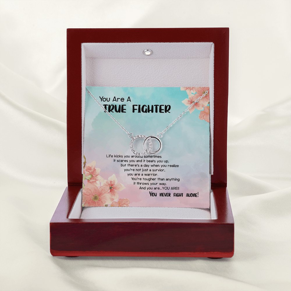 Gift For Cancer Patient/Survivor - A True Fighter - Perfect Pair Necklace - Celeste Jewel