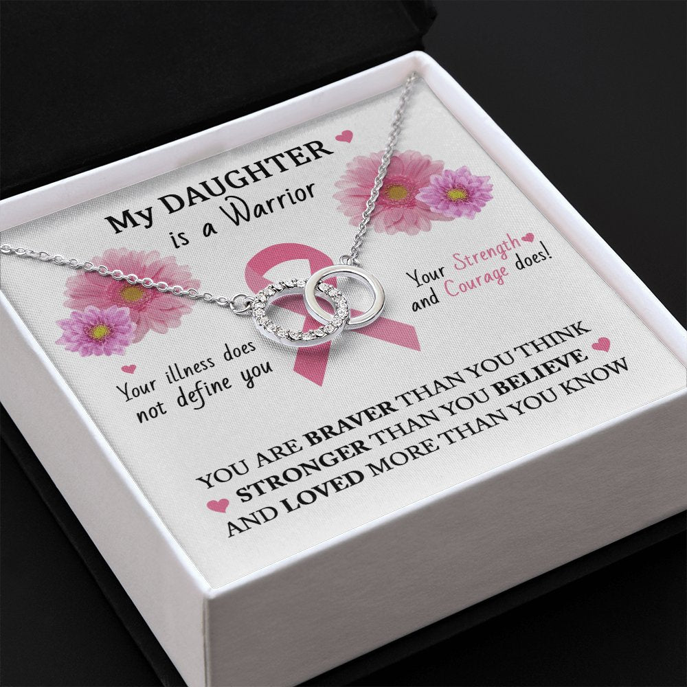 Gift For Cancer Patient/Survivor - My Daughter - Perfect Pair Necklace - Celeste Jewel