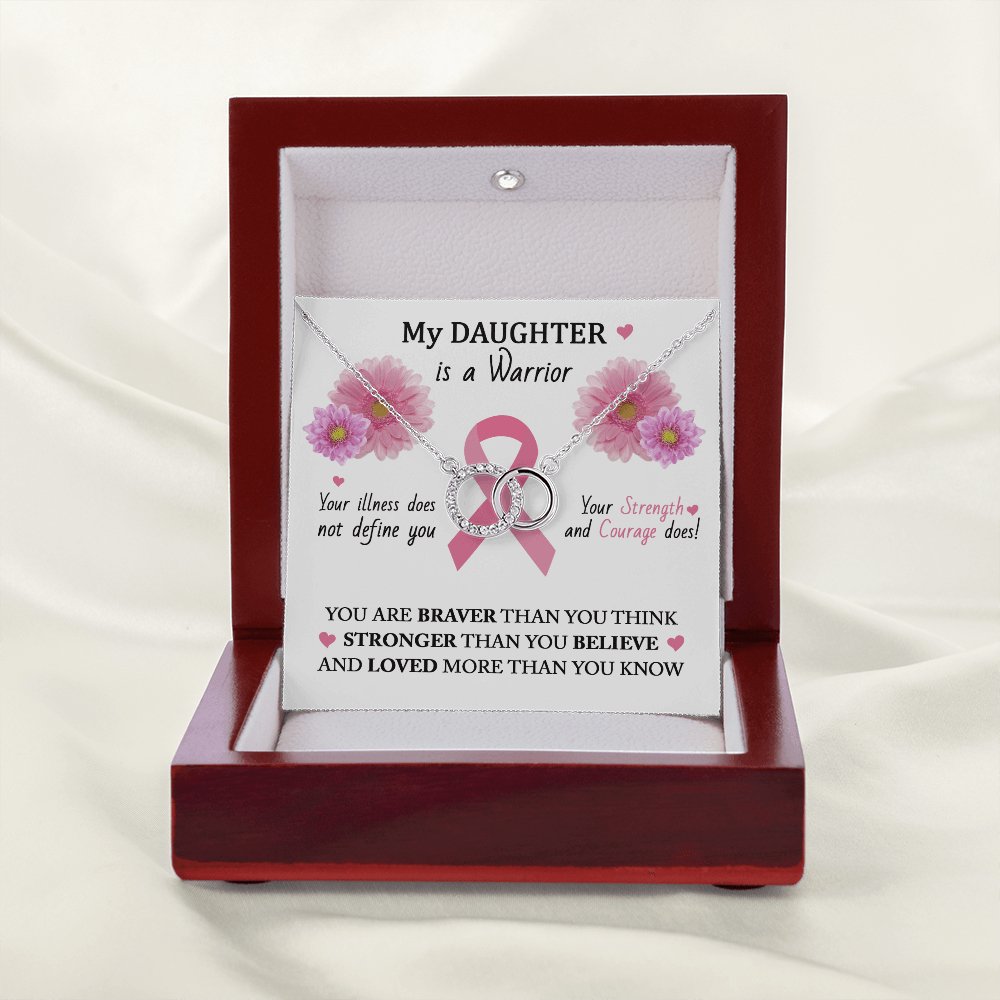 Gift For Cancer Patient/Survivor - My Daughter - Perfect Pair Necklace - Celeste Jewel