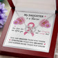 Gift For Cancer Patient/Survivor - My Daughter - Perfect Pair Necklace - Celeste Jewel
