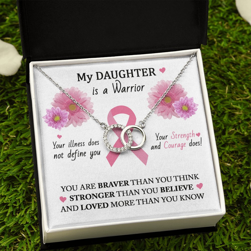Gift For Cancer Patient/Survivor - My Daughter - Perfect Pair Necklace - Celeste Jewel