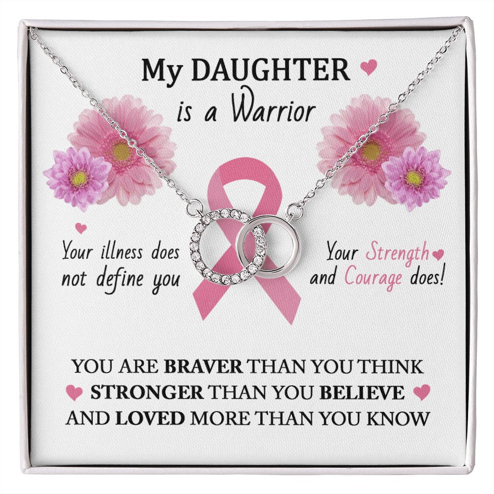 Gift For Cancer Patient/Survivor - My Daughter - Perfect Pair Necklace - Celeste Jewel